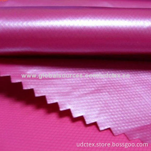 Polyester Taffeta and Twill Lining Fabric in PA, PU, PVC Silver and Milky Coating